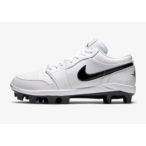 Nike Air Jordan 1 Retro MCS Low Baseball Cleats White CJ8524-100 Men's SZ 16 - Picture 2 of 7